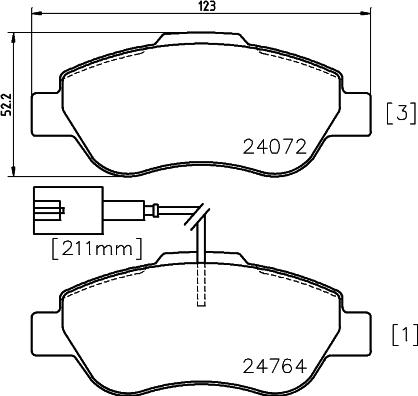 Mintex MDB3019 - Тормозные колодки, дисковые, комплект autospares.lv