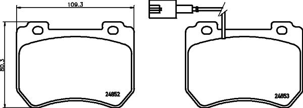 Mintex MDB3037 - Тормозные колодки, дисковые, комплект autospares.lv