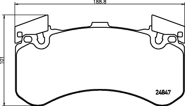 Mintex MDB3187 - Тормозные колодки, дисковые, комплект autospares.lv