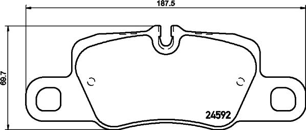 Mintex MDB3127 - Тормозные колодки, дисковые, комплект autospares.lv