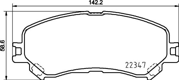 Mintex MDB3890 - Тормозные колодки, дисковые, комплект autospares.lv