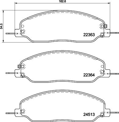 Mintex MDB3849 - Тормозные колодки, дисковые, комплект autospares.lv