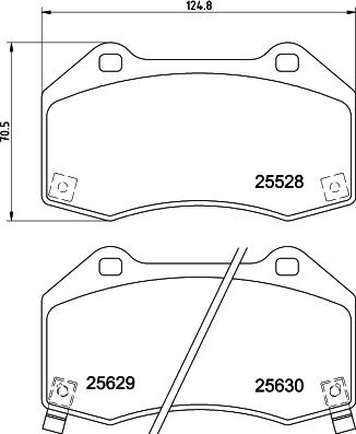 Mintex MDB3851 - Тормозные колодки, дисковые, комплект autospares.lv