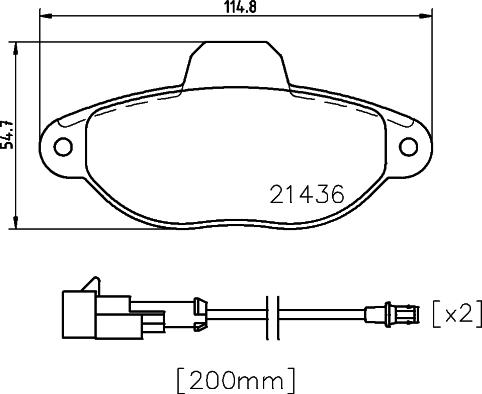 Mintex MDB3317 - Тормозные колодки, дисковые, комплект autospares.lv