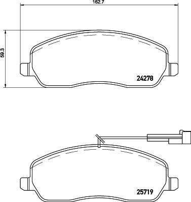 Mintex MDB3296 - Тормозные колодки, дисковые, комплект autospares.lv