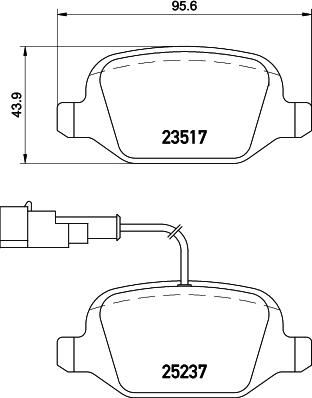 Mintex MDB3213 - Тормозные колодки, дисковые, комплект autospares.lv