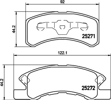 Mintex MDB3230 - Тормозные колодки, дисковые, комплект autospares.lv