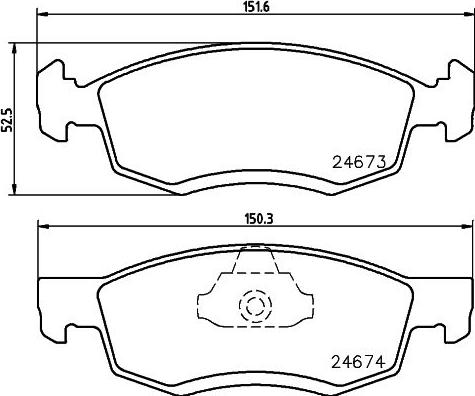 Mintex MDB2962 - Тормозные колодки, дисковые, комплект autospares.lv