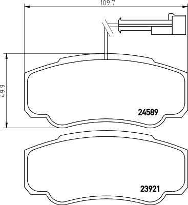 Mintex MDB2918 - Тормозные колодки, дисковые, комплект autospares.lv