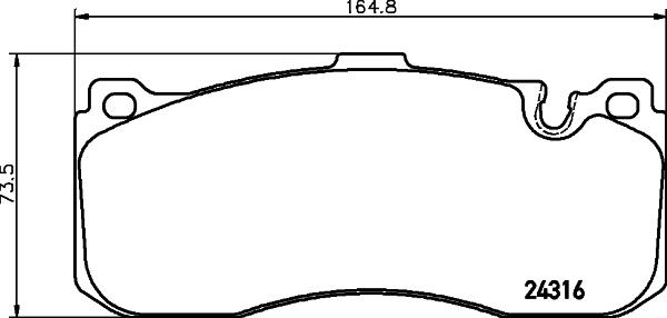 Mintex MDB2974 - Тормозные колодки, дисковые, комплект autospares.lv