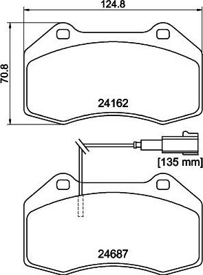 Mintex MDB2976 - Тормозные колодки, дисковые, комплект autospares.lv