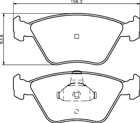 Mintex MDB2415 - Тормозные колодки, дисковые, комплект autospares.lv