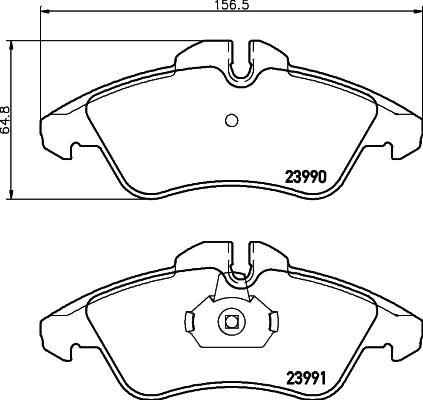 Mintex MDB2688 - Тормозные колодки, дисковые, комплект autospares.lv