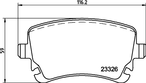 Mintex MDB2673 - Тормозные колодки, дисковые, комплект autospares.lv