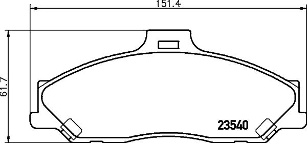 Mintex MDB2053 - Тормозные колодки, дисковые, комплект autospares.lv