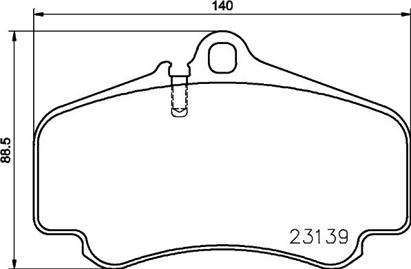 Mintex MDB2039 - Тормозные колодки, дисковые, комплект autospares.lv