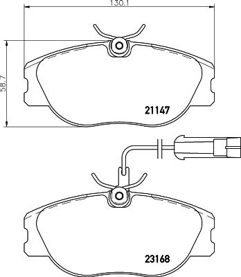 Mintex MDB2194 - Тормозные колодки, дисковые, комплект autospares.lv