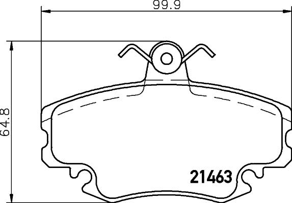 Mintex MDB2192 - Тормозные колодки, дисковые, комплект autospares.lv