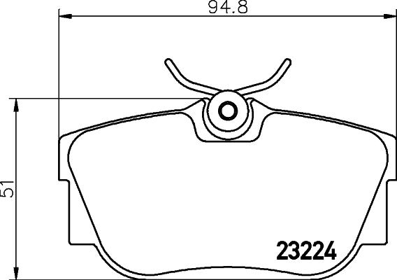 Mintex MDB2105 - Тормозные колодки, дисковые, комплект autospares.lv