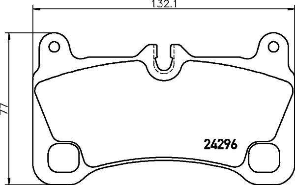 Mintex MDB2834 - Тормозные колодки, дисковые, комплект autospares.lv