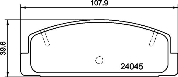 Mintex MDB2309 - Тормозные колодки, дисковые, комплект autospares.lv