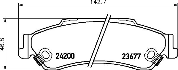 Mintex MDB2299 - Тормозные колодки, дисковые, комплект autospares.lv