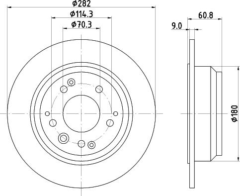Mintex MDC999 - Тормозной диск autospares.lv