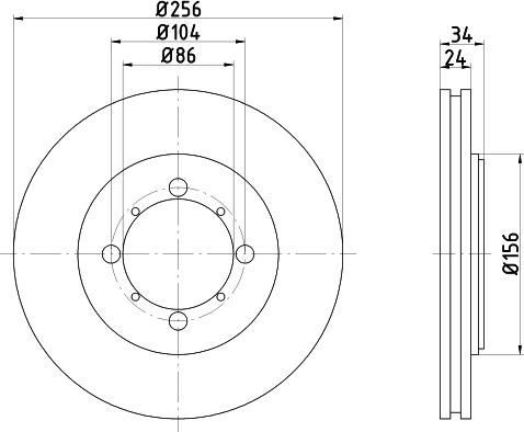 Mintex MDC940 - Тормозной диск autospares.lv