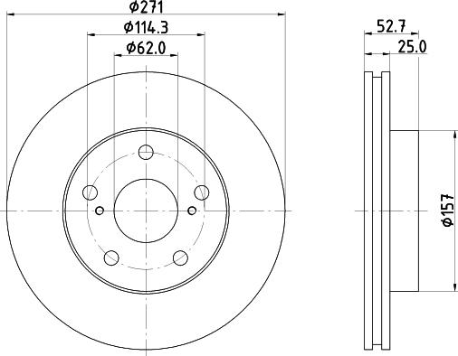 Mintex MDC905 - Тормозной диск autospares.lv