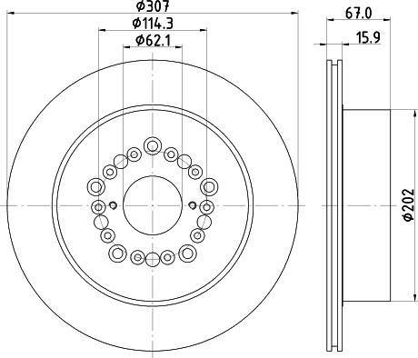 Mintex MDC906 - Тормозной диск autospares.lv