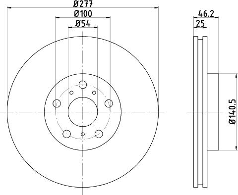 Mintex MDC901 - Тормозной диск autospares.lv