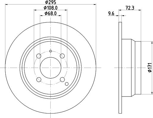 Mintex MDC919 - Тормозной диск autospares.lv