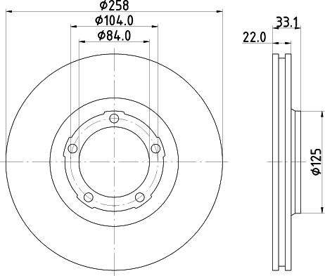 Mintex MDC926 - Тормозной диск autospares.lv