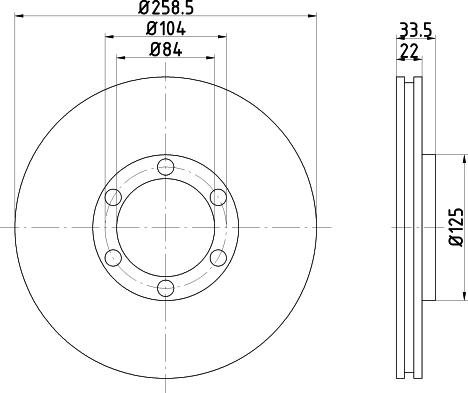 Mintex MDC927 - Тормозной диск autospares.lv