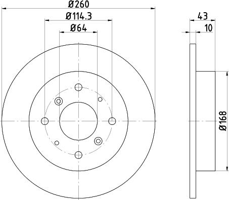 Mintex MDC441 - Тормозной диск autospares.lv