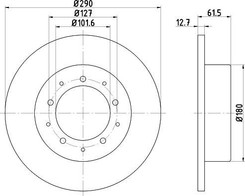 Mintex MDC468C - Тормозной диск autospares.lv