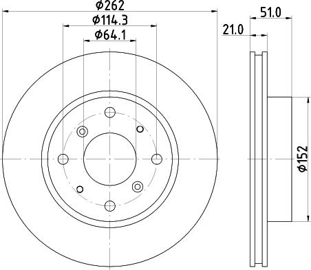 Mintex MDC429 - Тормозной диск autospares.lv