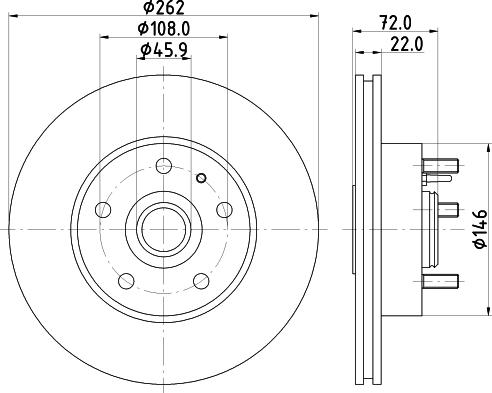 Mintex MDC545 - Тормозной диск autospares.lv