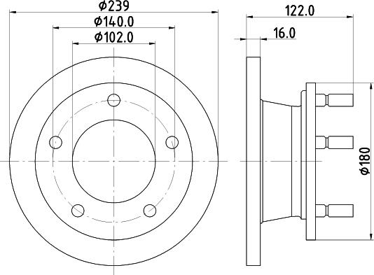 Mintex MDC500 - Тормозной диск autospares.lv