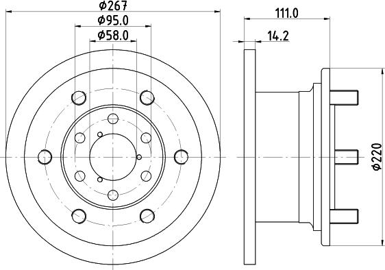 Mintex MDC518 - Тормозной диск autospares.lv