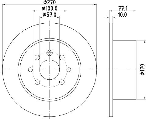 Mintex MDC694 - Тормозной диск autospares.lv