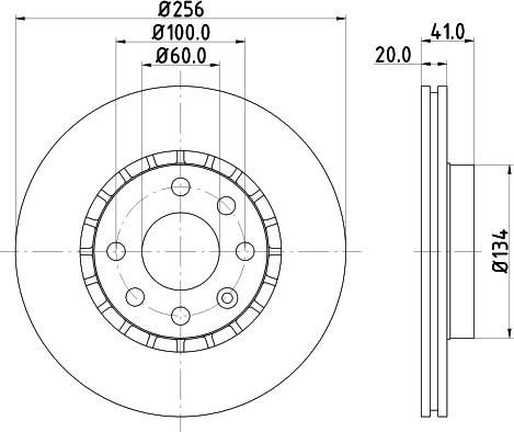 Mintex MDC693 - Тормозной диск autospares.lv