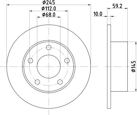 Mintex MDC654 - Тормозной диск autospares.lv