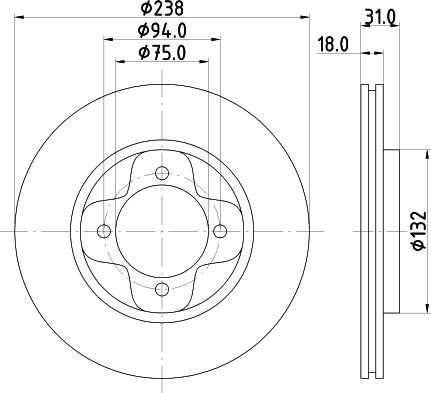 Mintex MDC656 - Тормозной диск autospares.lv