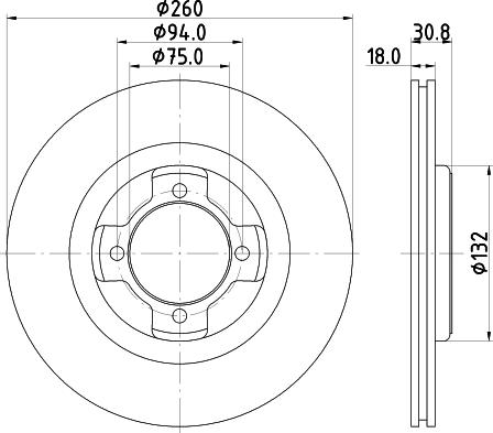 Mintex MDC657 - Тормозной диск autospares.lv