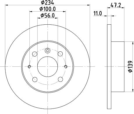 Mintex MDC634 - Тормозной диск autospares.lv