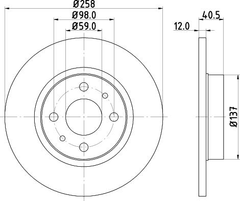 Mintex MDC636 - Тормозной диск autospares.lv