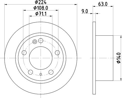 Mintex MDC631 - Тормозной диск autospares.lv