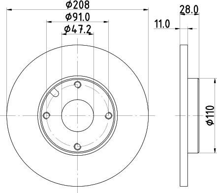 BOSCH 478 753D - Тормозной диск autospares.lv