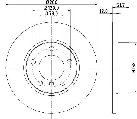 Mintex MDC622 - Тормозной диск autospares.lv